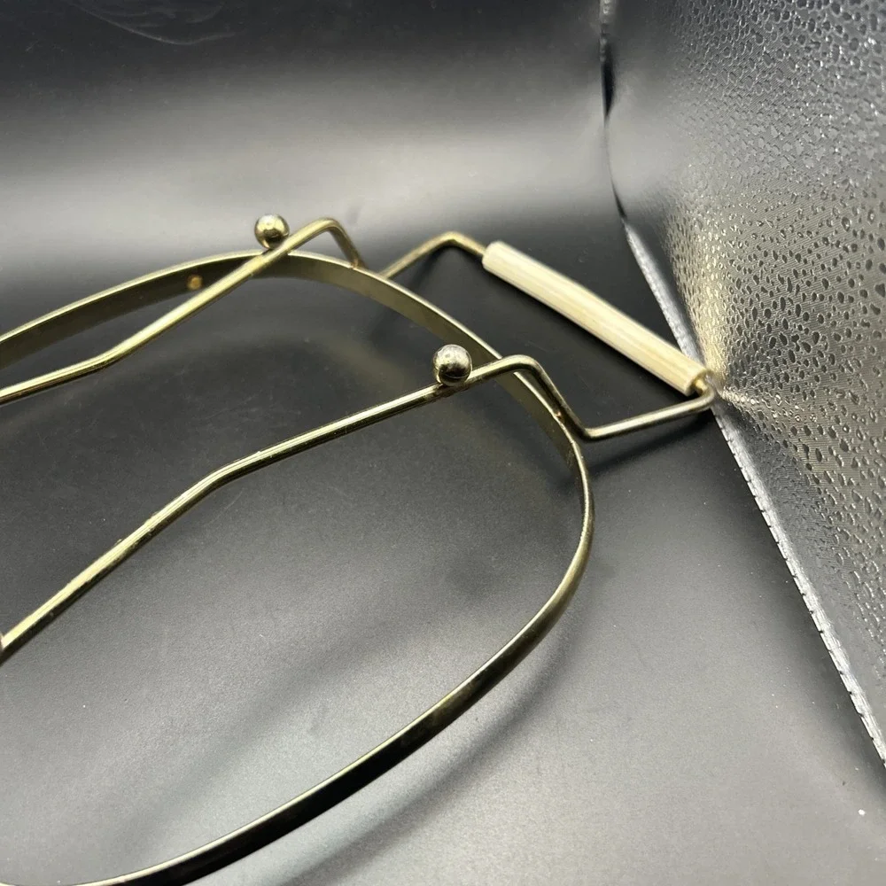 MCM Vintage Pyrex  Cradle Only Brass White Handles 1960s